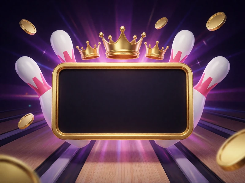 Goldener progressiver Jackpot-Z&auml;hler zwischen Bowlingkegeln und M&uuml;nzen im violetten DudeSpin Casino